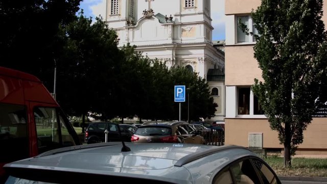 Stojan Square and Church of Our Lady Queen of Ostrava