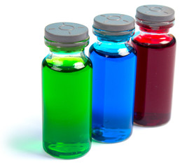 vial with a vaccine or cure