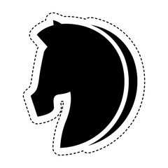 horse silhouette isolated icon vector illustration design