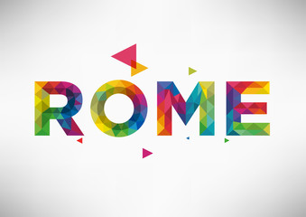 Geometric Rome City Vector Design