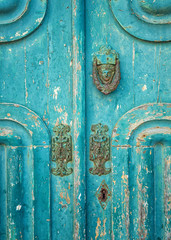 Old wooden door