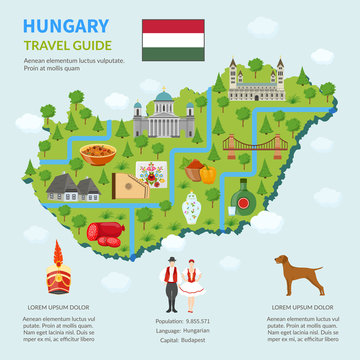 Infographic Map Of Hungary