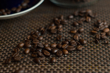 coffee beans on the table