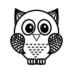 owl bird isolated icon vector illustration design
