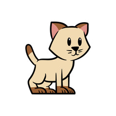 Cartoon Cat Vector Illustration