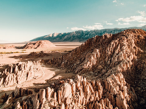 desert rocks and mountains