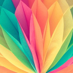 Obraz premium Closeup of beautiful colorful paper background