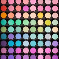 Colorful beauty makeup powder background