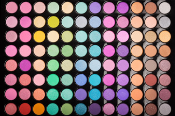 Beautiful makeup palette background