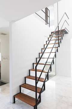 interior of stair in modern house