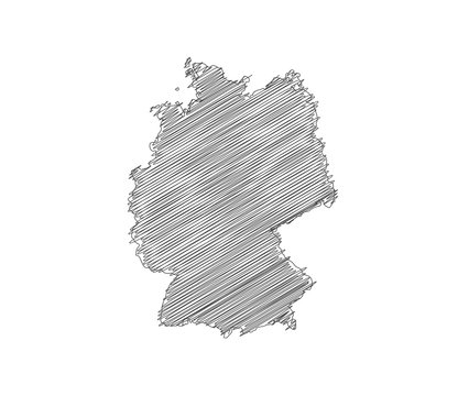 Germany map vector design