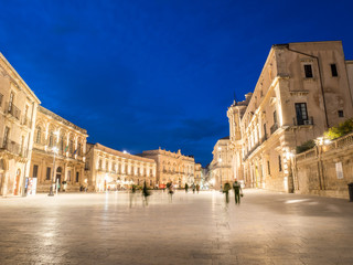 Fototapeta na wymiar Piazza Duomo Ortigia