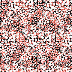 Hand painted vector pattern with splatters