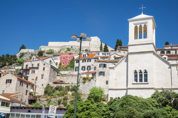 Naklejka premium Beautiful Sibenik city, Croatia