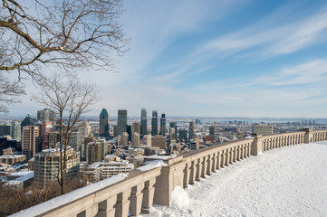 Montreal Skyline in winter (2017)