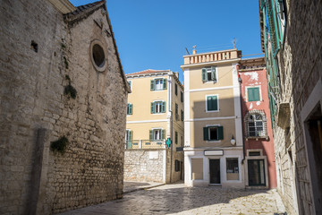 beautiful street of Sibenik, Croatia