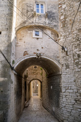 beautiful street of Sibenik, Croatia