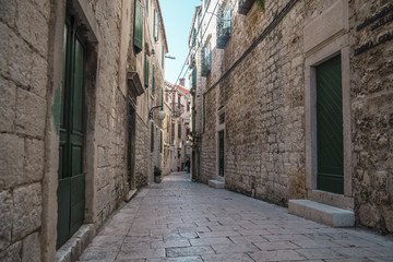 beautiful street of Sibenik, Croatia