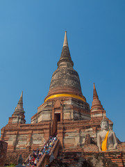 Fototapeta premium Wat Yai Chaimongkol Ayutthaya