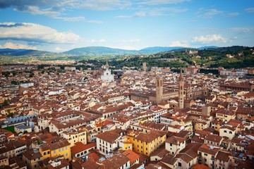 Florence skyline view rooftop