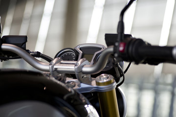 Ausschnitt eines Motorrads