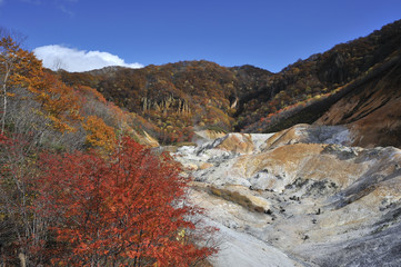 秋の地獄谷
