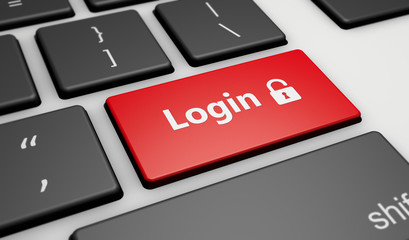 Login Icon Computer Keyboard