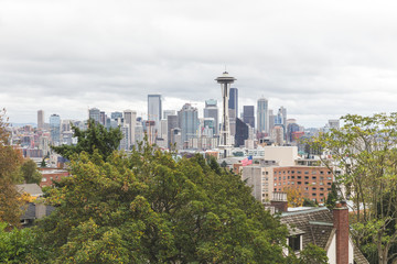 Fototapeta premium Downtown Seattle and the Space Needle