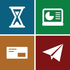 Set of 4 Startup filled icons
