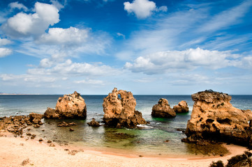 Secluded beach near Albufeira, Portugal