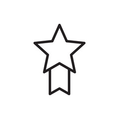 medal with star icon.