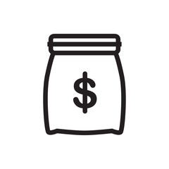 money sack icon.