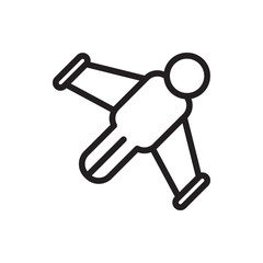 hang glider icon illustration