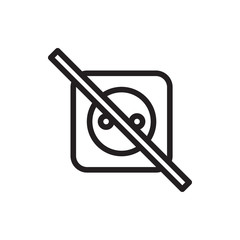 no plug icon illustration