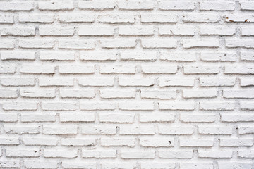 Brick walls painted white
