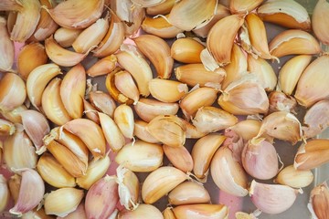 Close-Up of Garlic Cloves