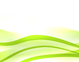 エコ背景　曲線　グリーン