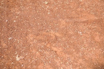 Texture of Ground Covered with Soil