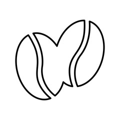 coffee grains isolated icon vector illustration design