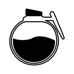 coffee teapot drink isolated icon vector illustration design