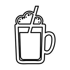 beer glass isolated icon vector illustration design