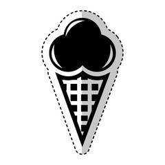 ice cream delicious icon vector illustration design