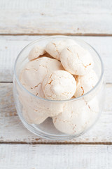 meringue in a glass jar