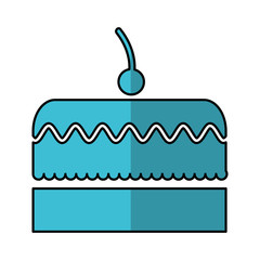 delicious cake isolated icon vector illustration design