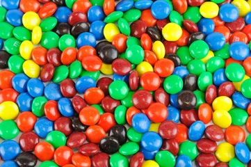 Foto op Aluminium colorful chocolate candy background © nd700
