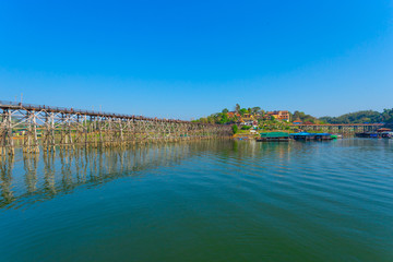 Fototapeta premium Sunset, Twilight, Asia, Kanchanaburi Province, Myanmar