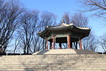 SEOUL, SOUTH KOREA - 09 FEB  2017 : N Seoul Tower at Namsan mountain