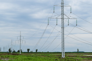 Assembly and installation of new support of a power line