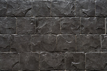 Stone texture,Black color of wallpaper,Cement decorative for exterior and interior floor or panel background.