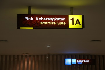Denpasar, Indonesia 15 FEBRUARY 2017 : I Gusti Ngurah Rai Airport Bali, Indonesia 